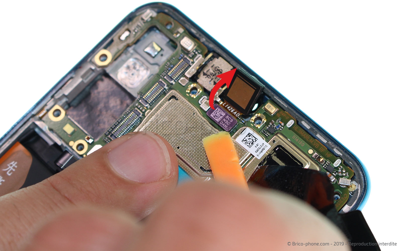 Changement de bloc écran avec batterie sur P30 Lite photo 3