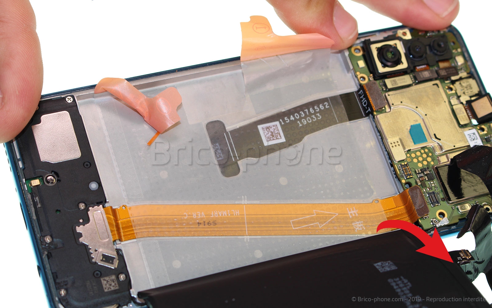 Changement de bloc écran (vitre + LCD) sur P30 Lite photo 1