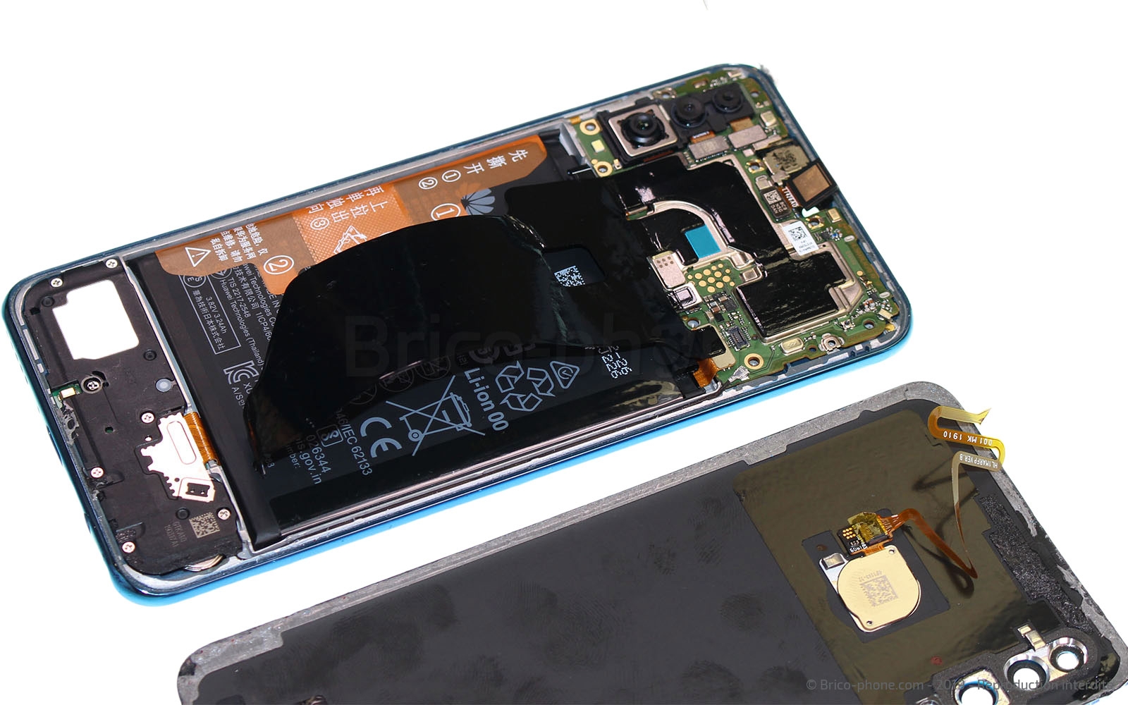 Changement de bloc écran (vitre + LCD) sur P30 Lite photo 3