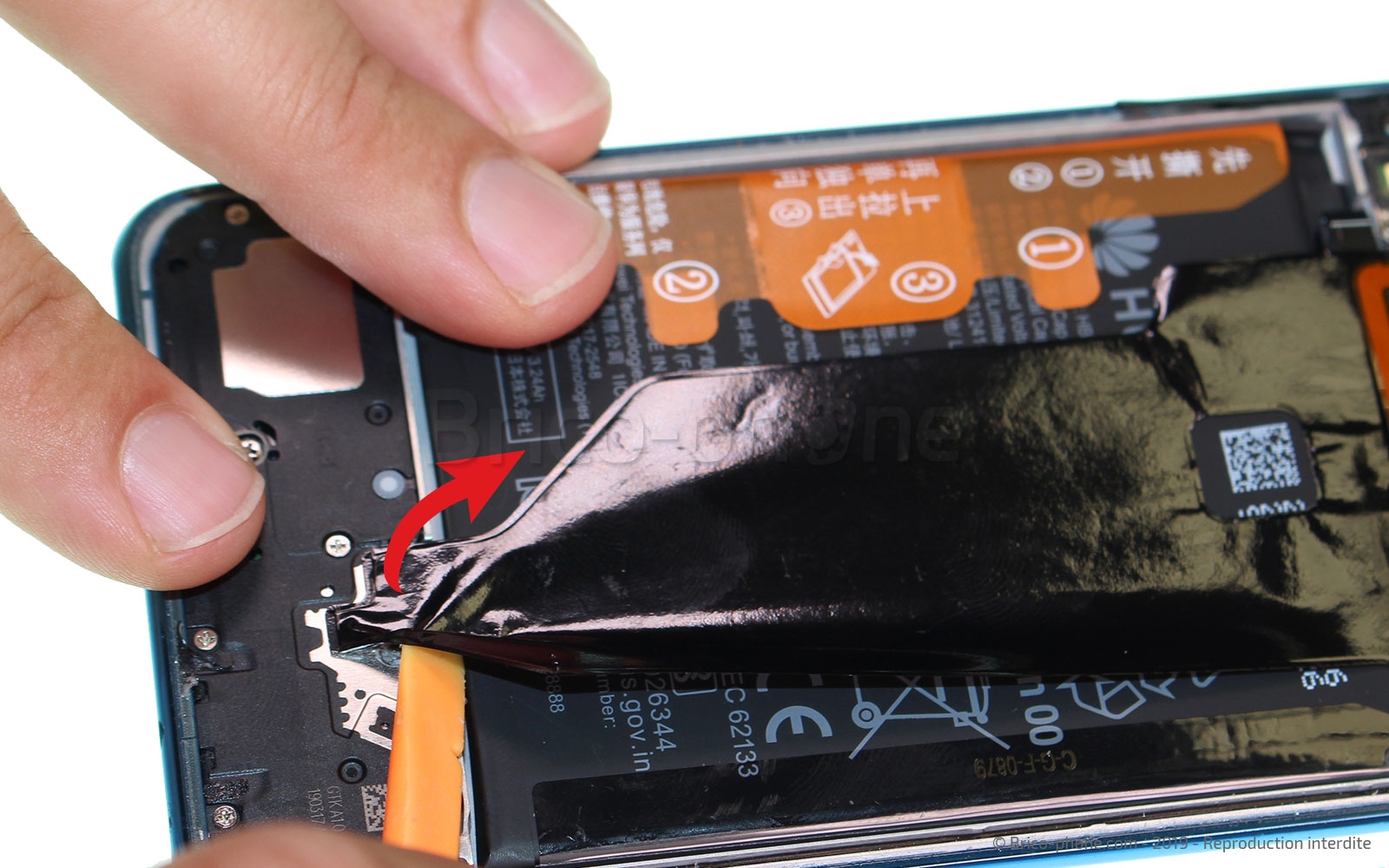 Changement de bloc écran (vitre + LCD) sur P30 Lite photo 2