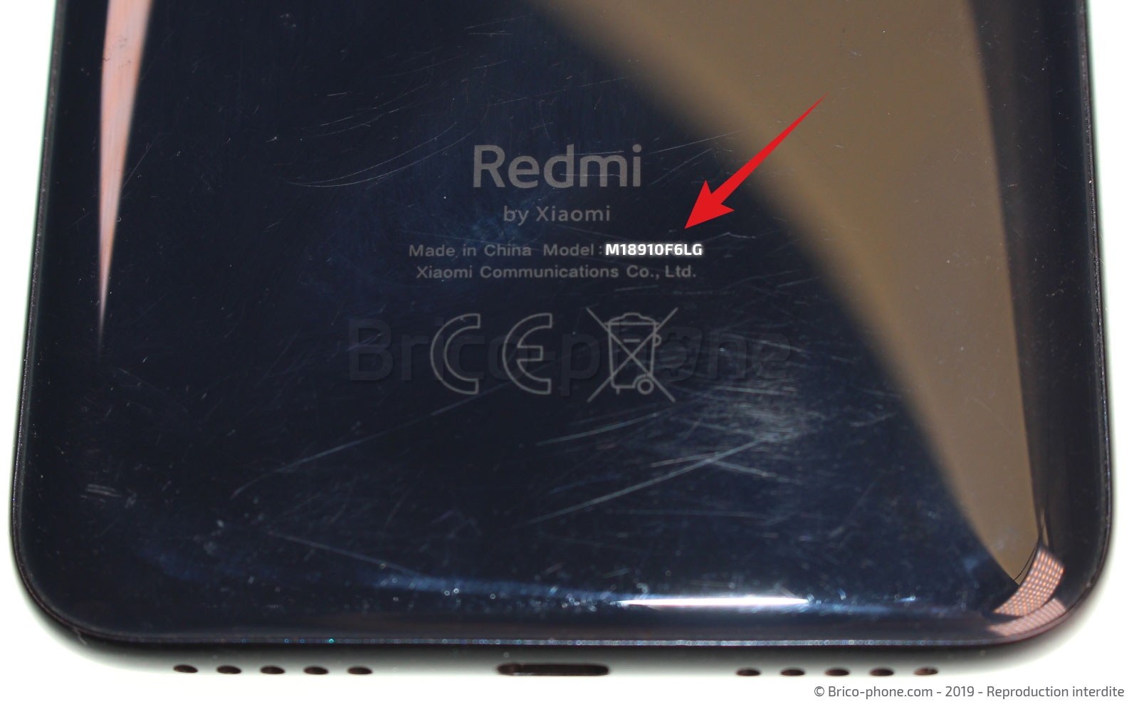 Changement de vitre arrière sur Redmi 7 photo 1