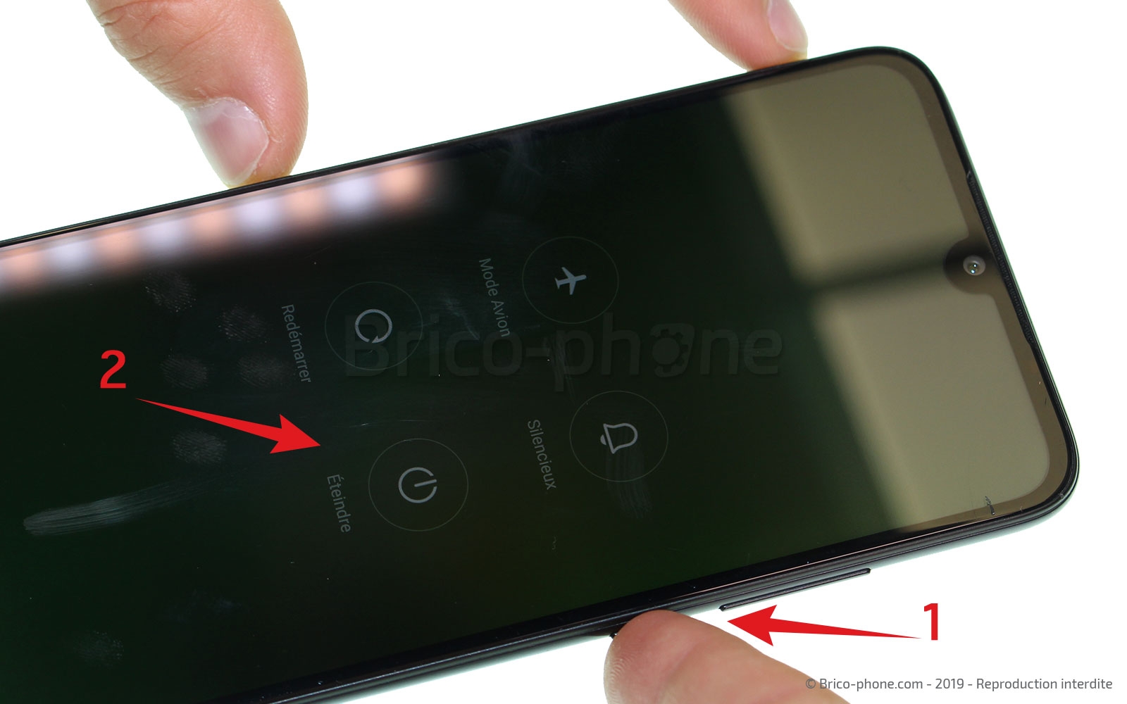 Changement de vitre arrière sur Redmi 7 photo 1