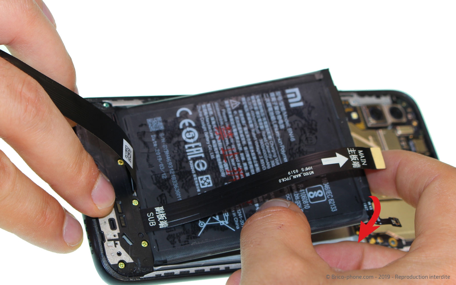 Changement de batterie sur Redmi 7 photo 2