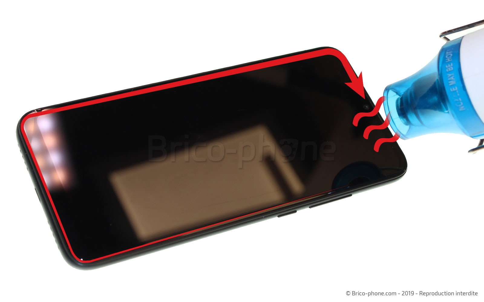 Changement d'écran (vitre + LCD)  sur Redmi 7 photo 1