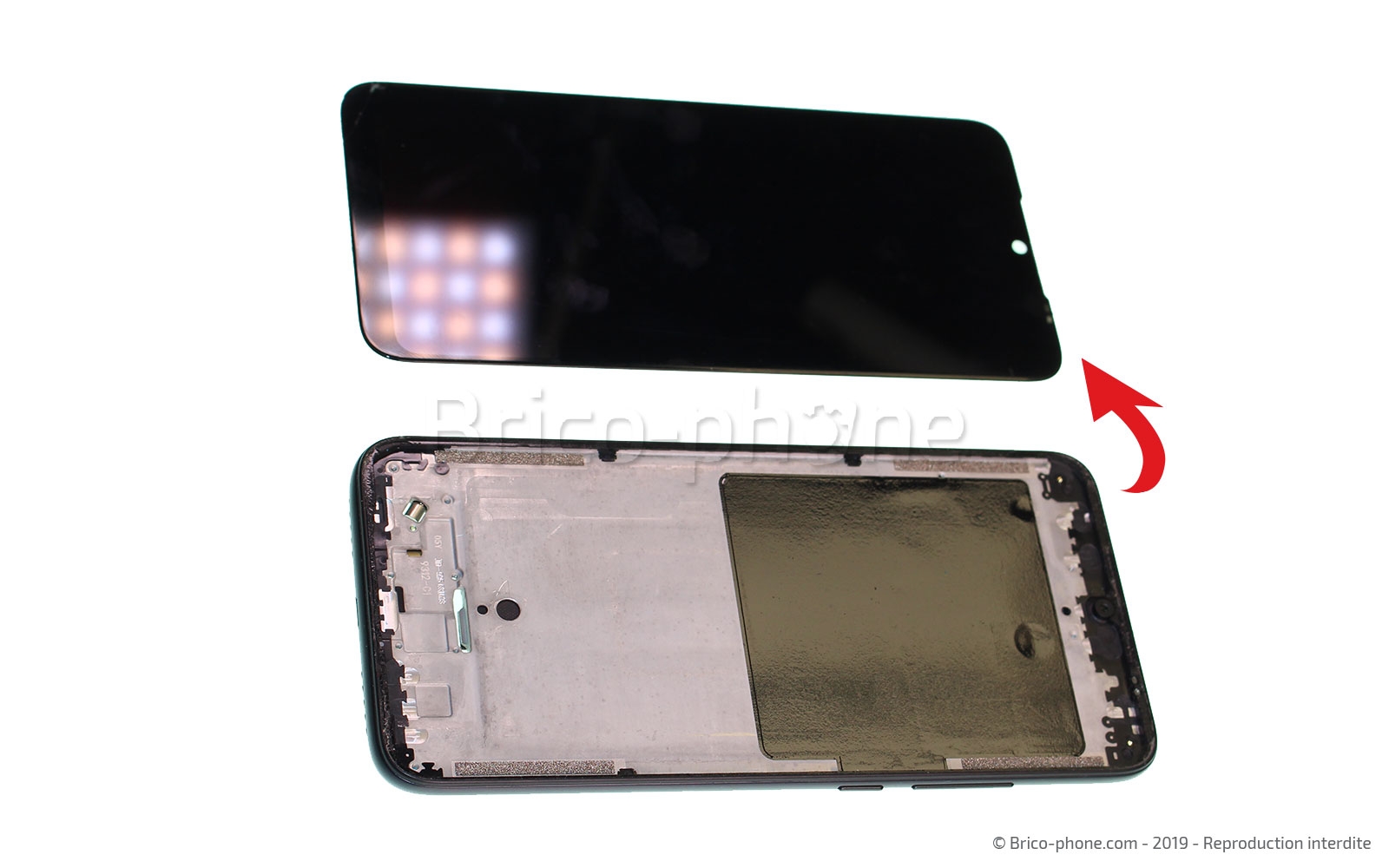 Changement d'écran (vitre + LCD)  sur Redmi 7 photo 3