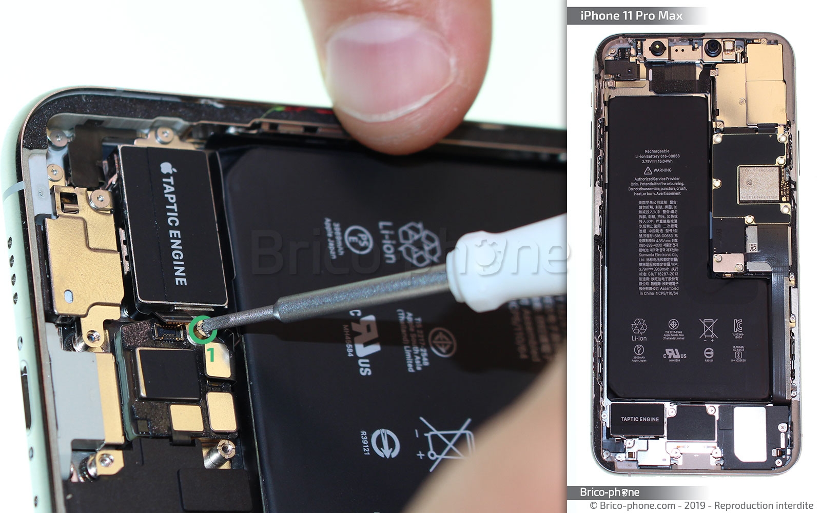 Remplacer la batterie  sur iPhone 11 Pro Max photo 1