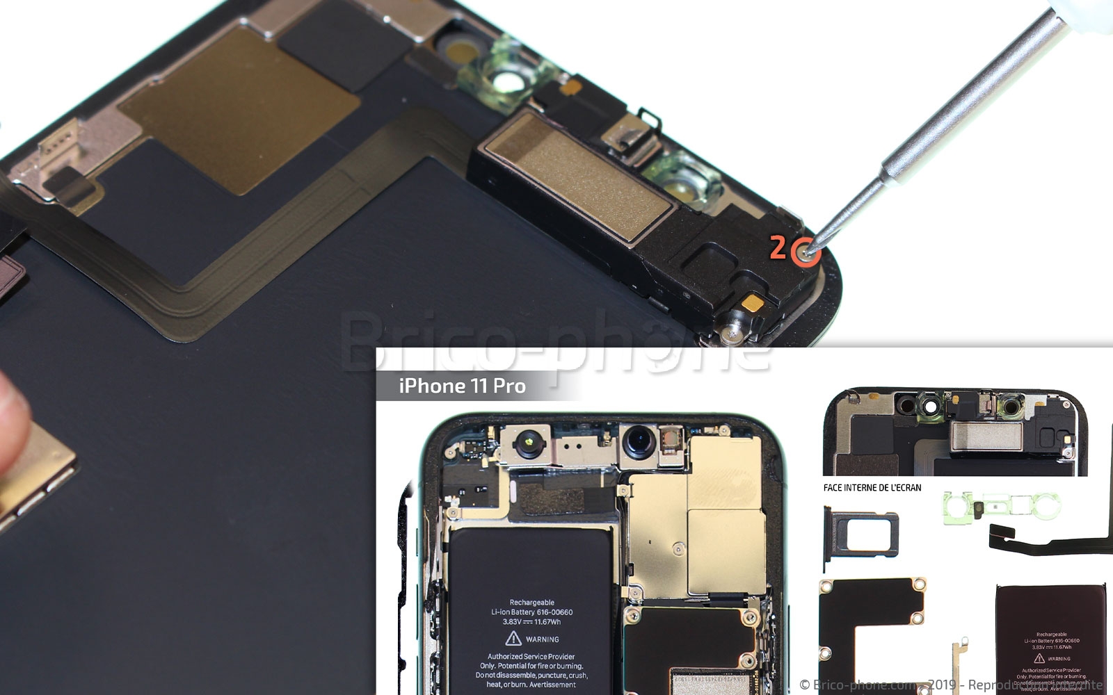 Remplacement de l'écran (vitre+ OLED) sur iPhone 11 Pro photo 2