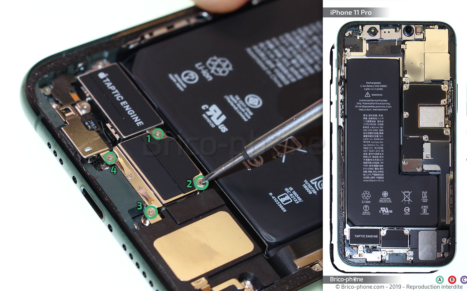 Changement de batterie sur iPhone 11 Pro photo 2