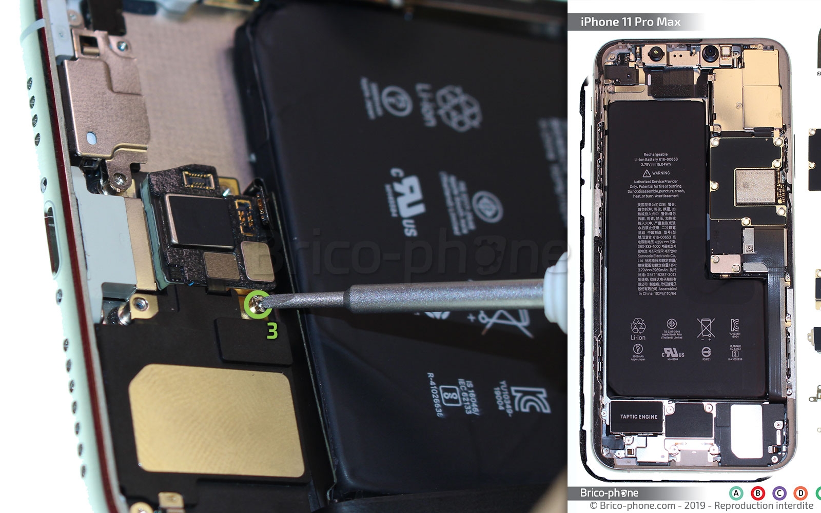 Remplacer le connecteur de charge  sur iPhone 11 Pro Max photo 1