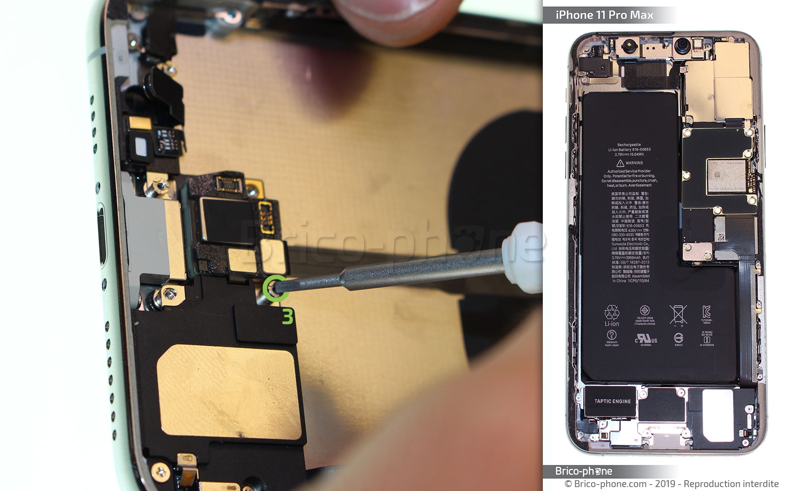 Démontage complet  sur iPhone 11 Pro Max photo 1