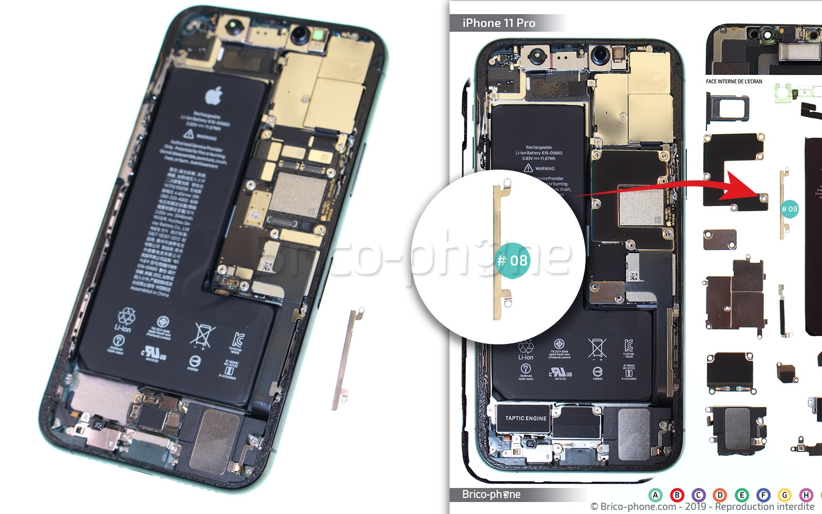 Changement du connecteur de charge sur iPhone 11 Pro photo 2