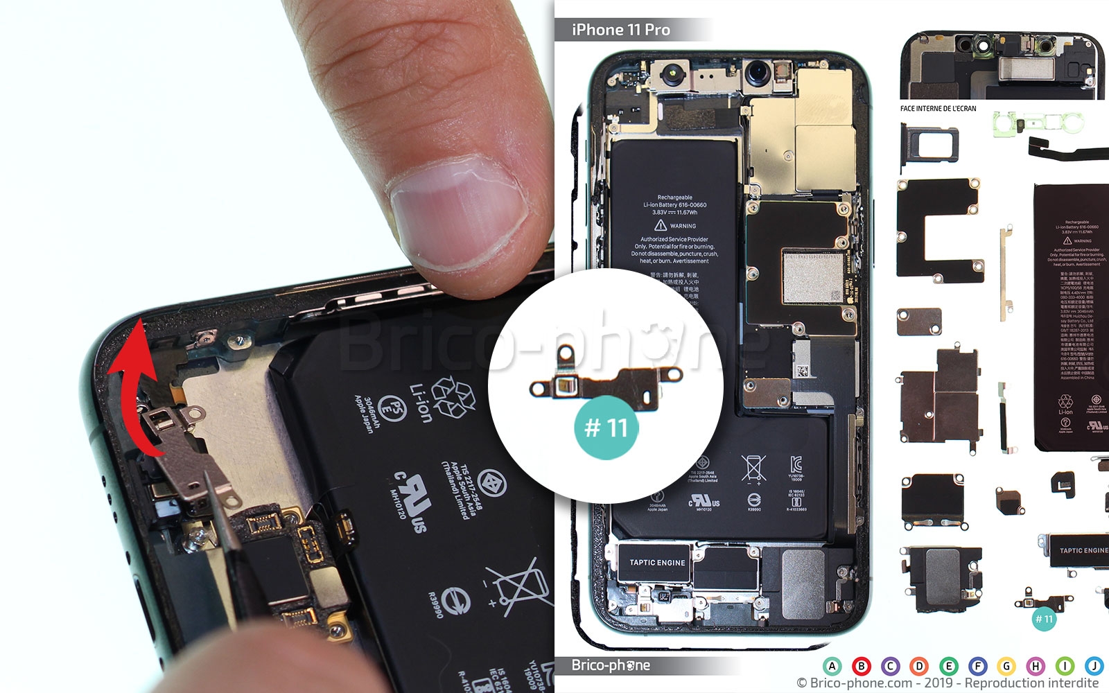 Changement du connecteur de charge sur iPhone 11 Pro photo 2
