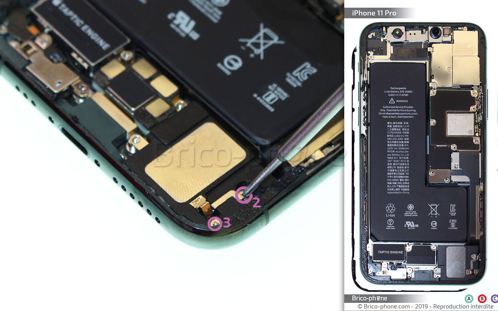 Changement du haut-parleur externe sur iPhone 11 Pro photo 3