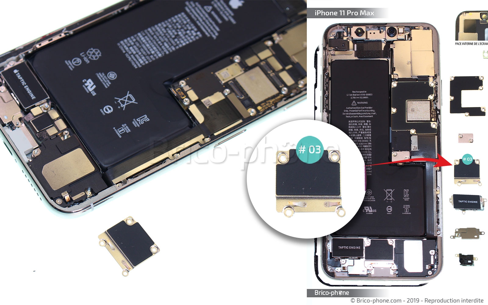 Changement du haut-parleur externe sur iPhone 11 Pro Max photo 3