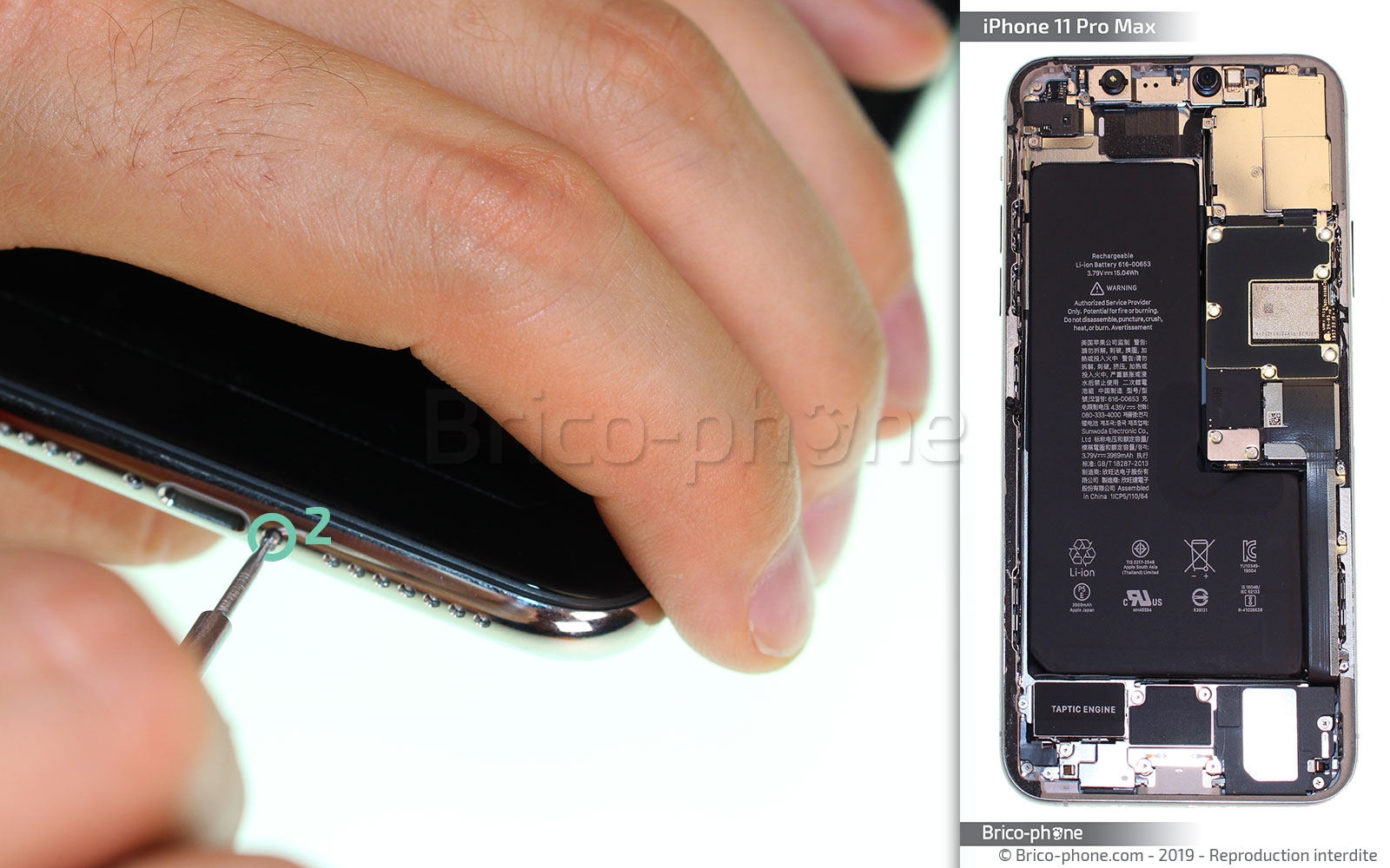 Changement du vibreur Taptic Engine sur iPhone 11 Pro Max photo 2