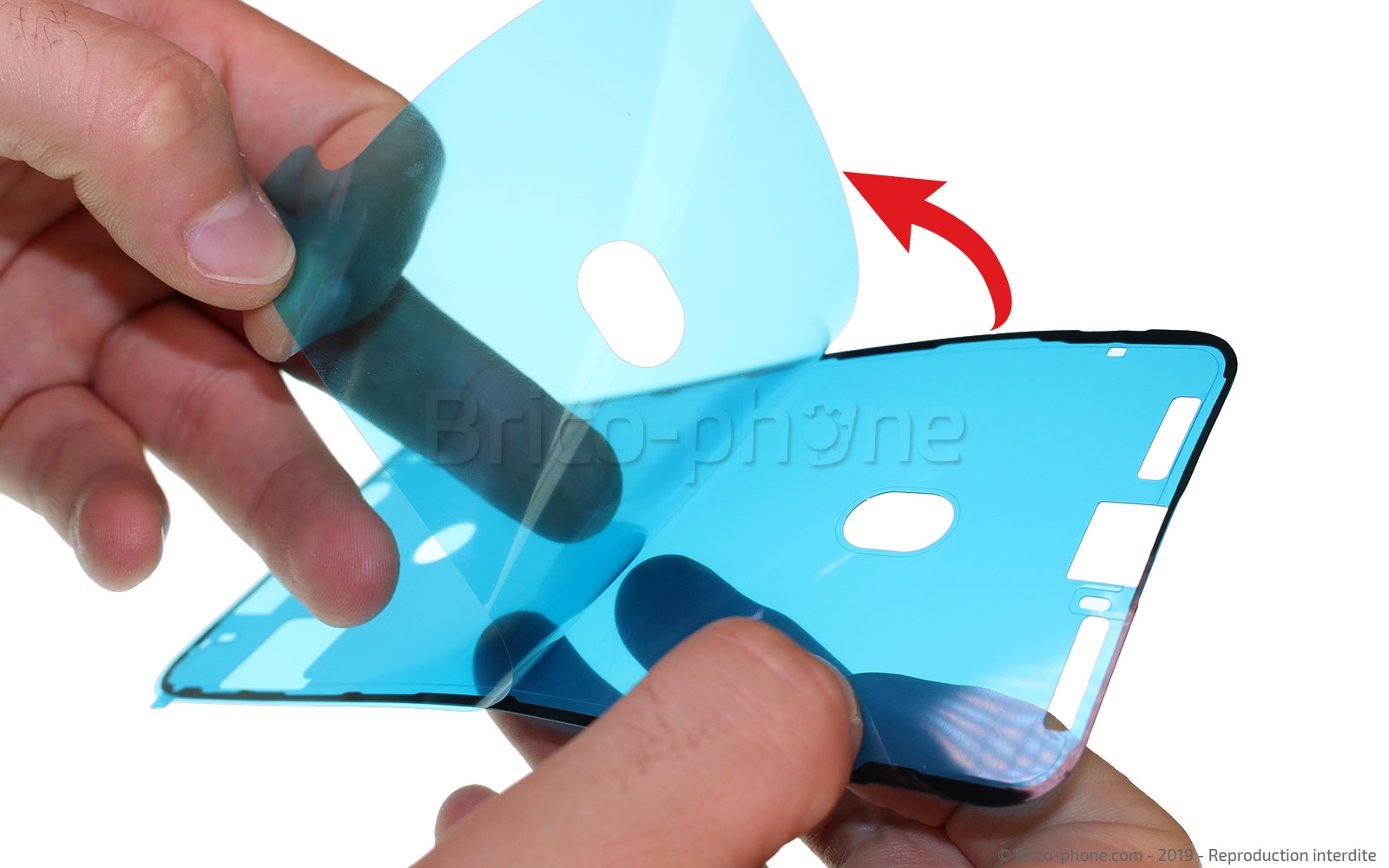 Pose d'un joint d'étanchéité pour iPhone  photo 1