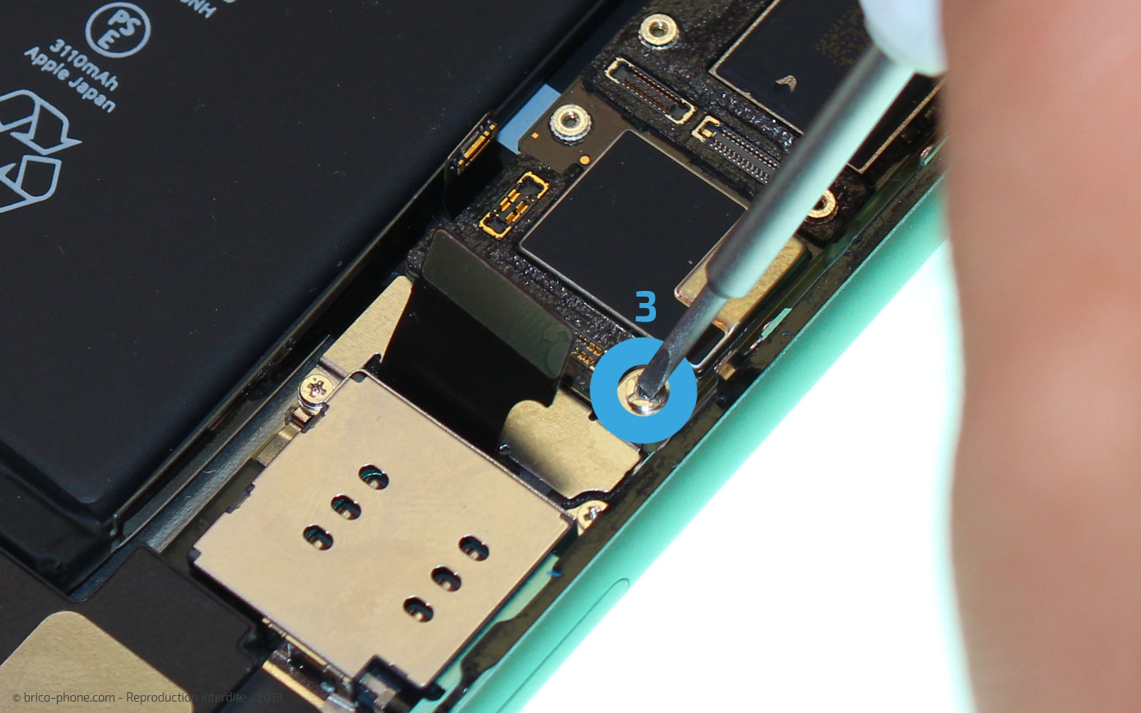 Changement du lecteur SIM sur iPhone 11 photo 2