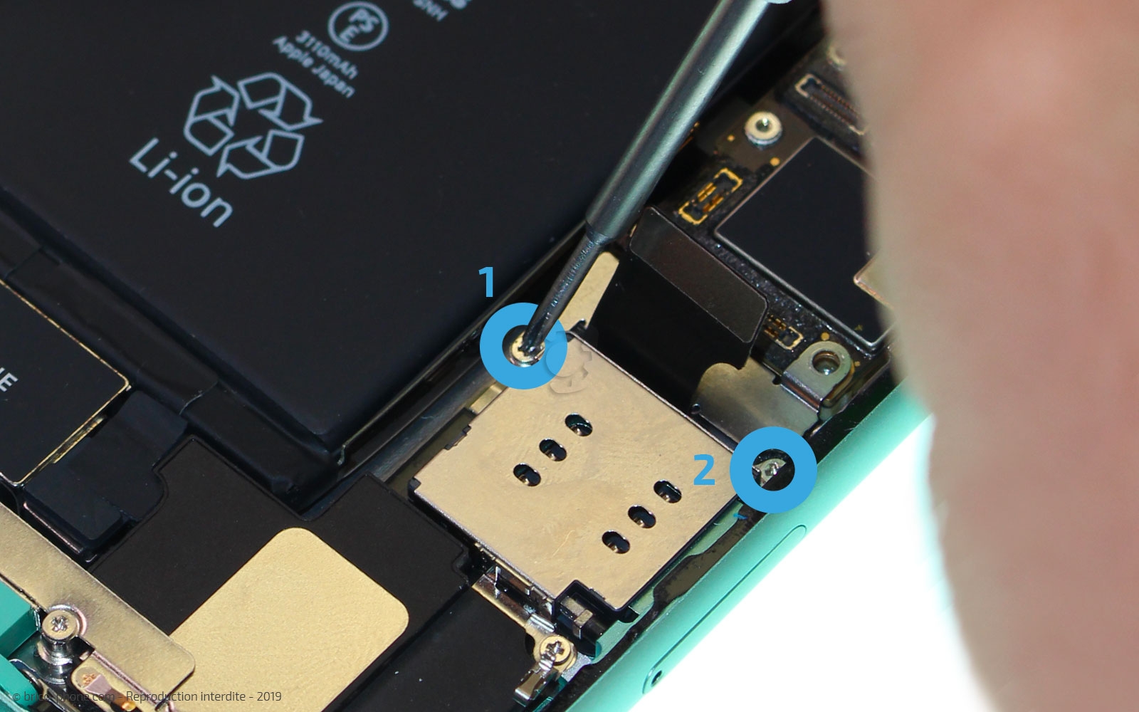 Changement du lecteur SIM sur iPhone 11 photo 3