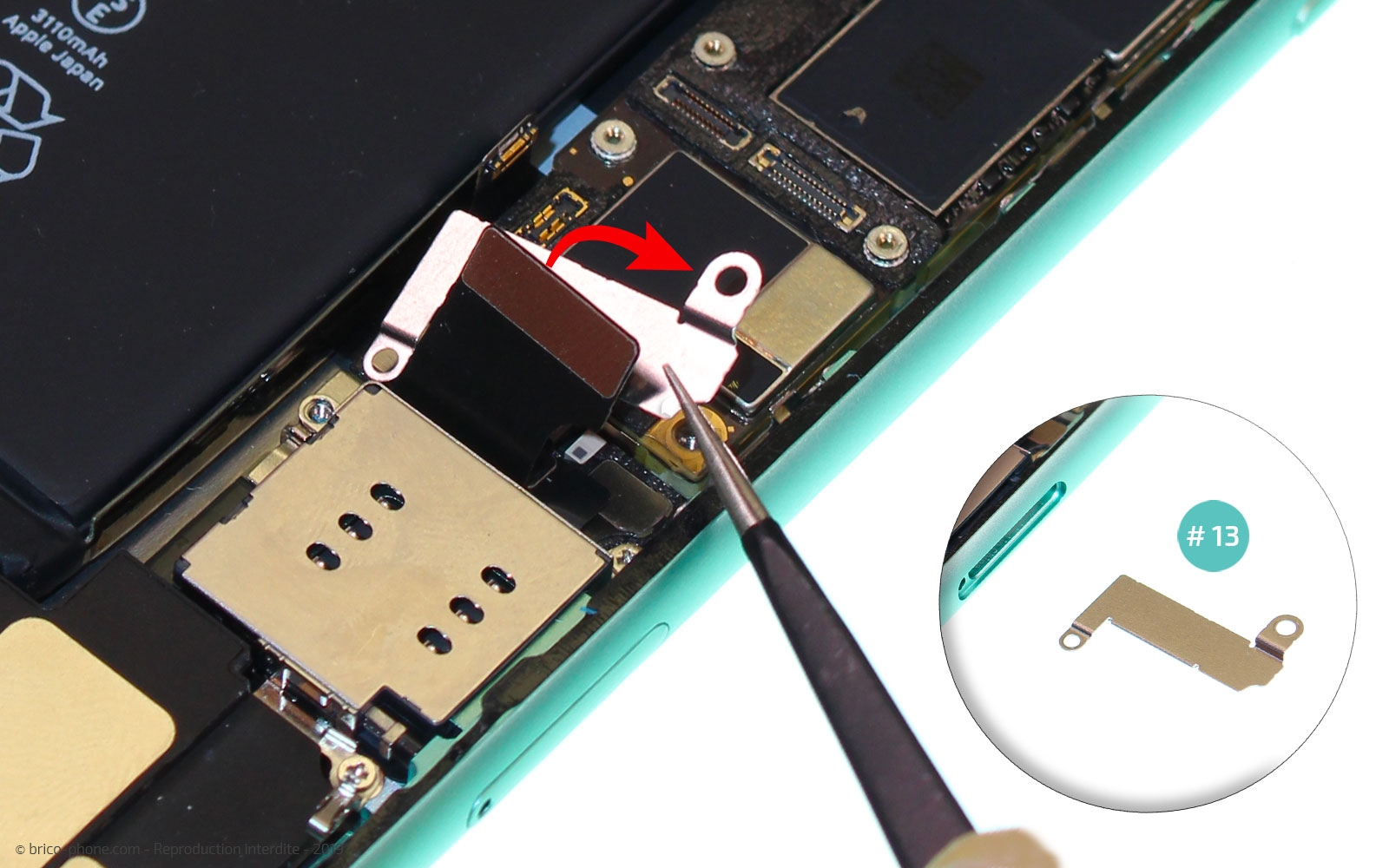 Changement du lecteur SIM sur iPhone 11 photo 4