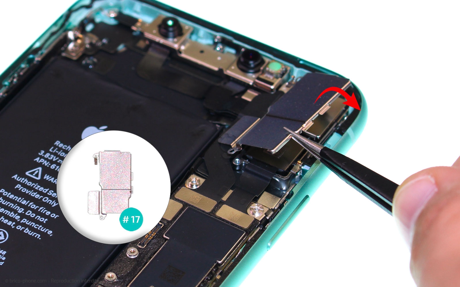 Changement du module caméras arrière sur iPhone 11 photo 3