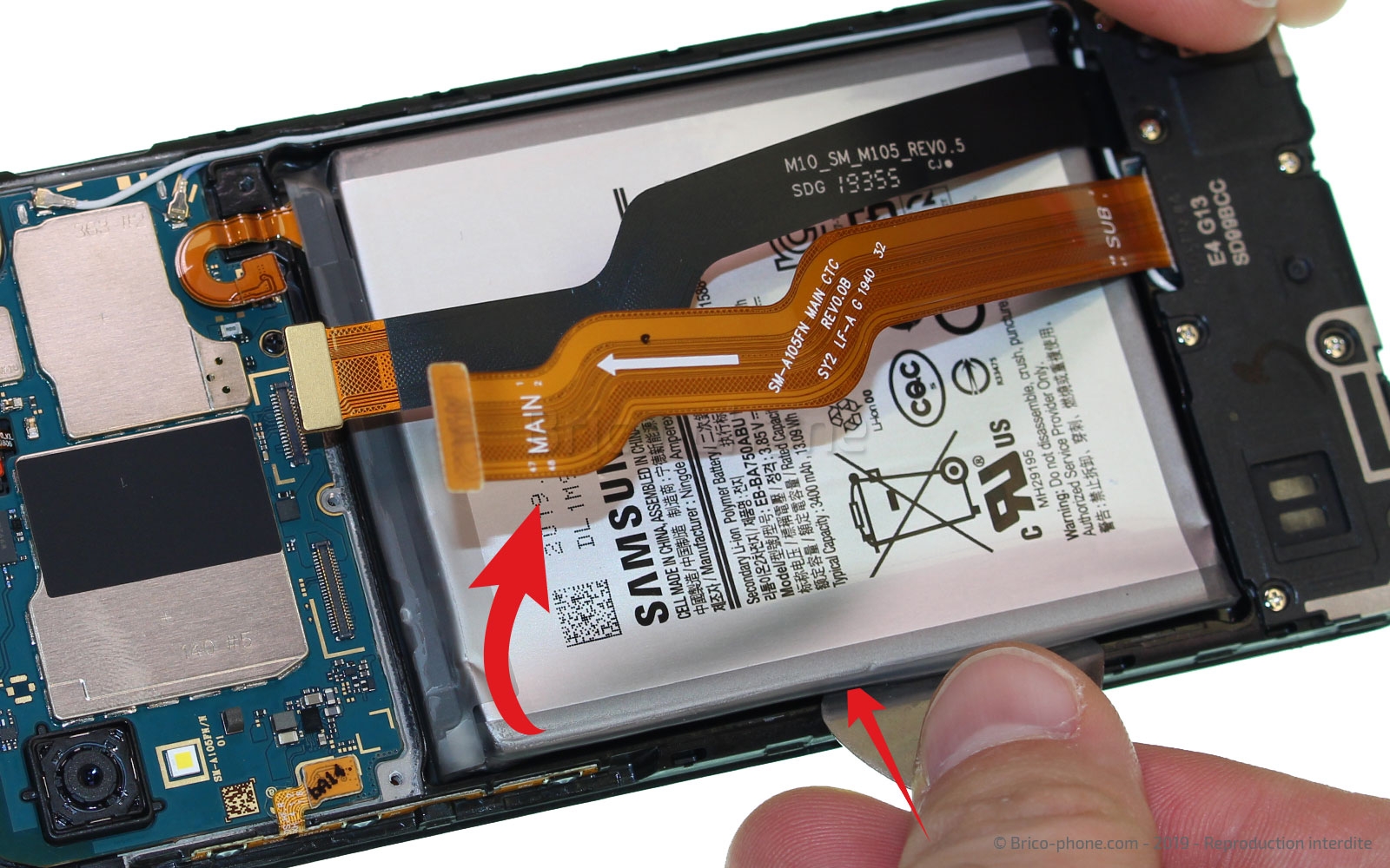 Changement du bloc écran pré-monté sur châssis sur Galaxy A10 photo 1