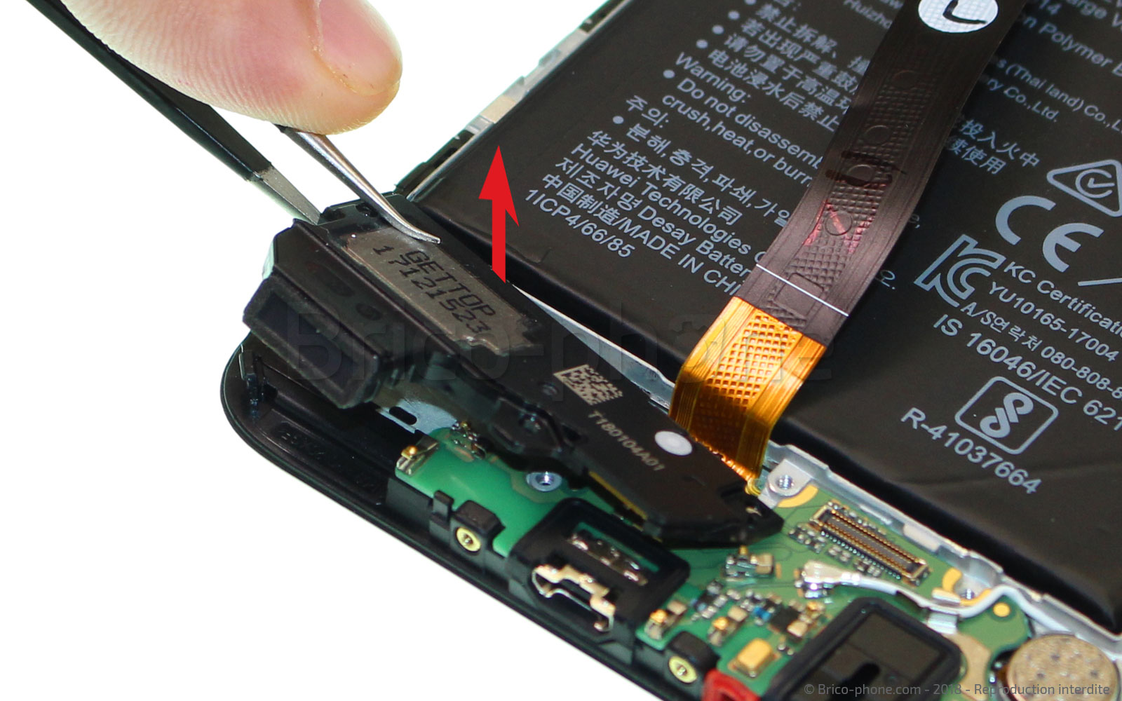 Changement du connecteur de charge sur Mate 10 Lite photo 2