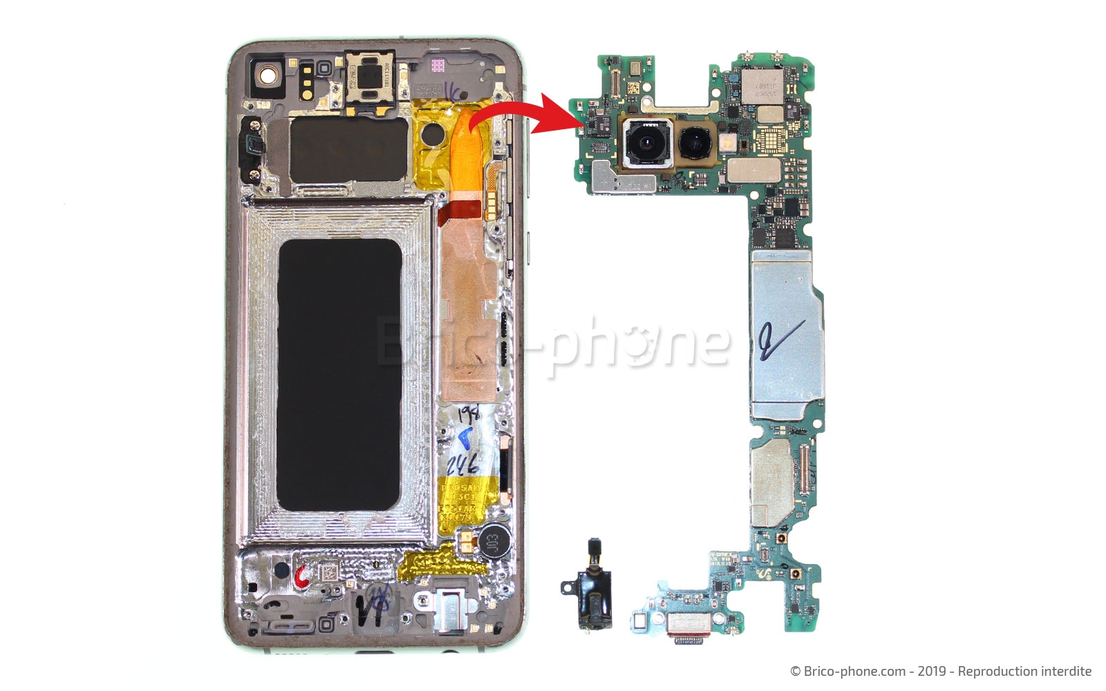 Démontage complet sur Galaxy S10e photo 2
