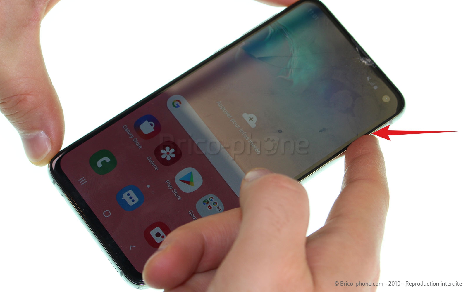 Changement de la coque arrière sur Galaxy S10e photo 2