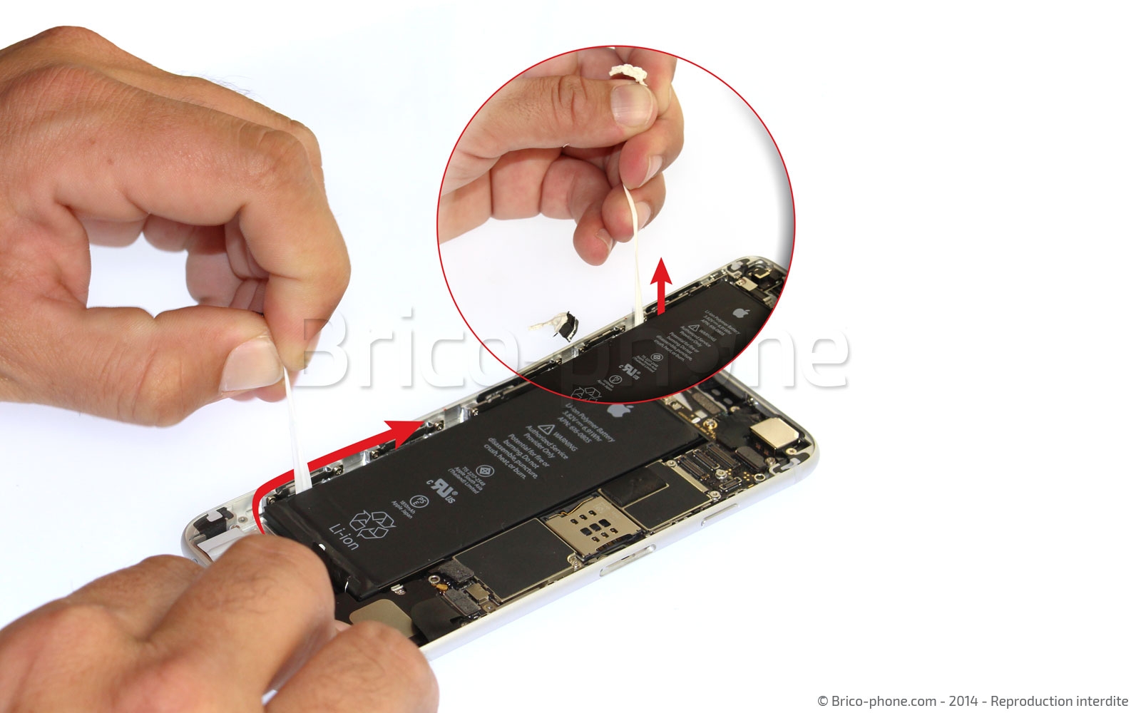 Changement de nappe bouton Power et flash sur iPhone 6 photo 4