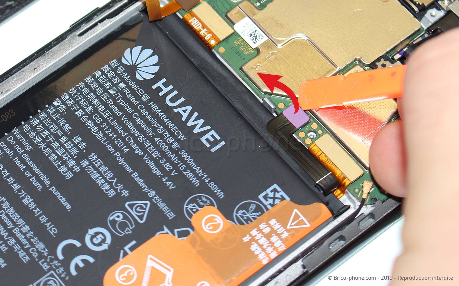 Changement de batterie sur P Smart Z photo 1