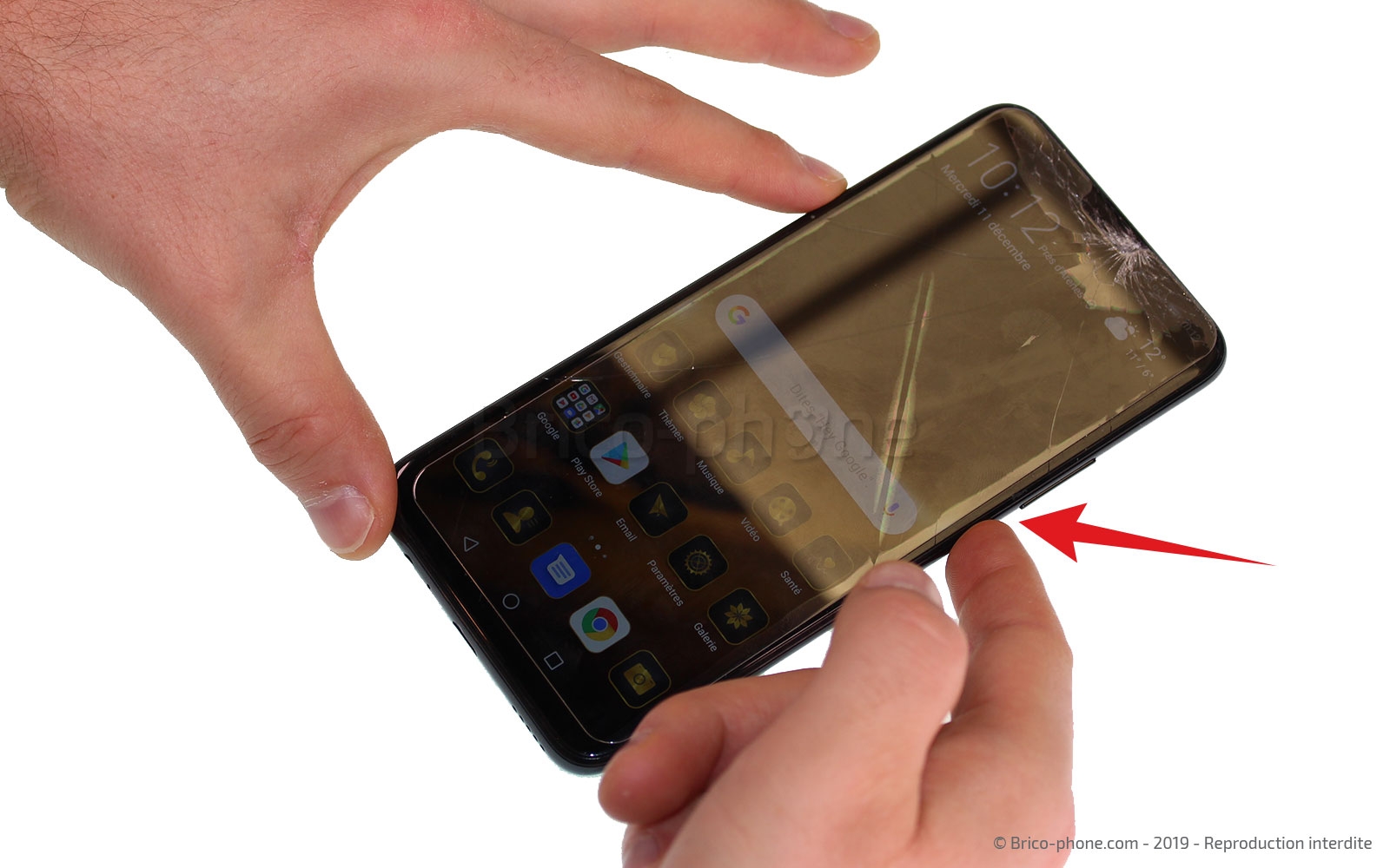 Changement d'écran (vitre et LCD) sur P Smart Z photo 2