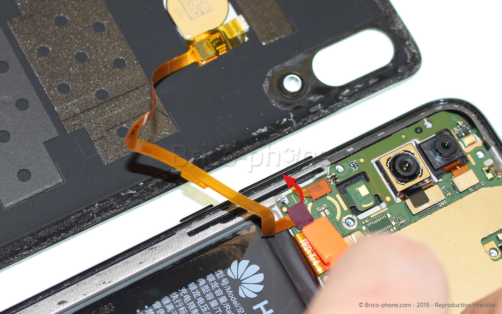 Changement d'écran (vitre et LCD) sur P Smart Z photo 2