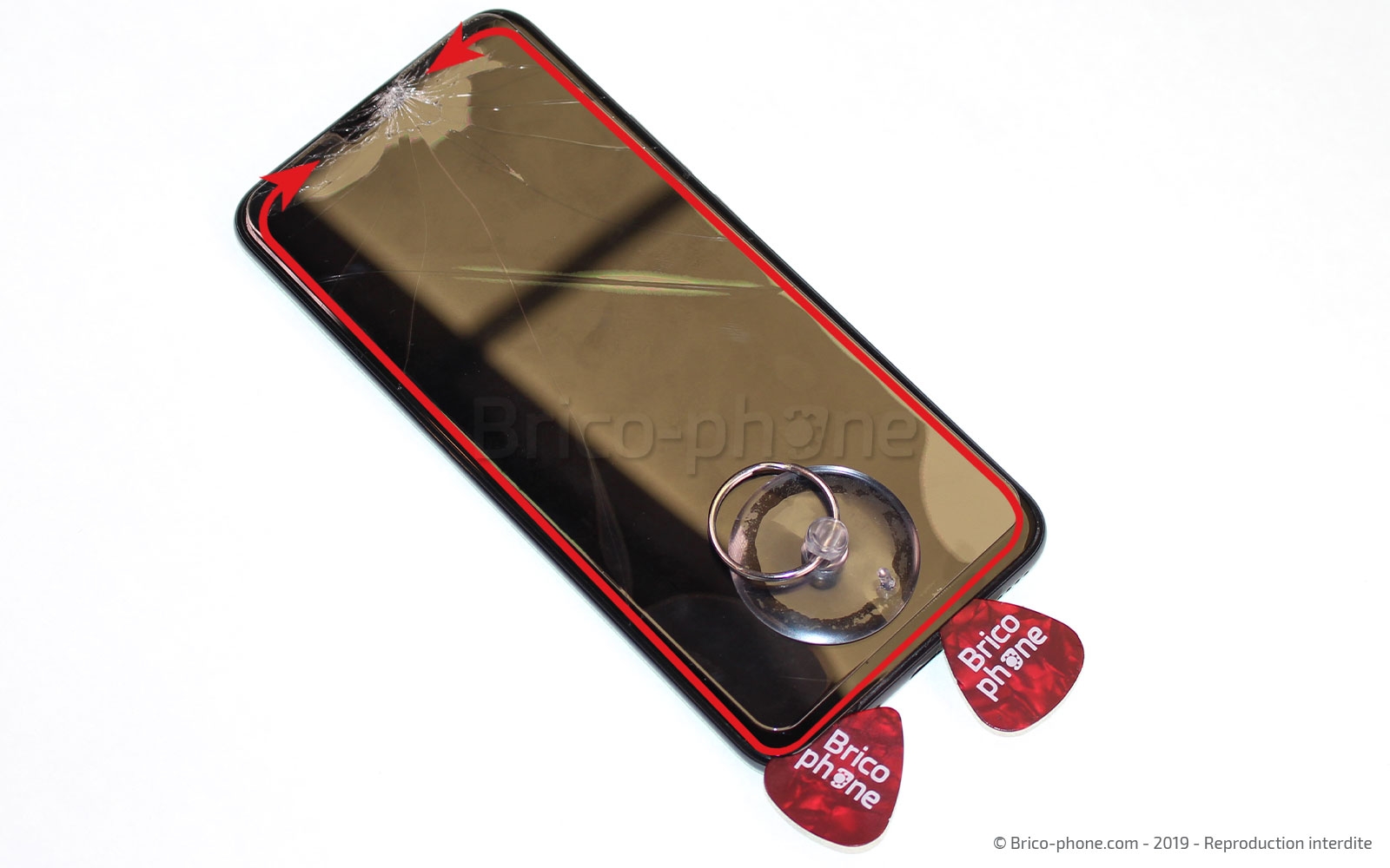 Changement d'écran (vitre et LCD) sur P Smart Z photo 3