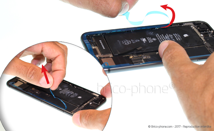 Changement de nappe caméra avant Facetime sur iPhone 8 photo 4