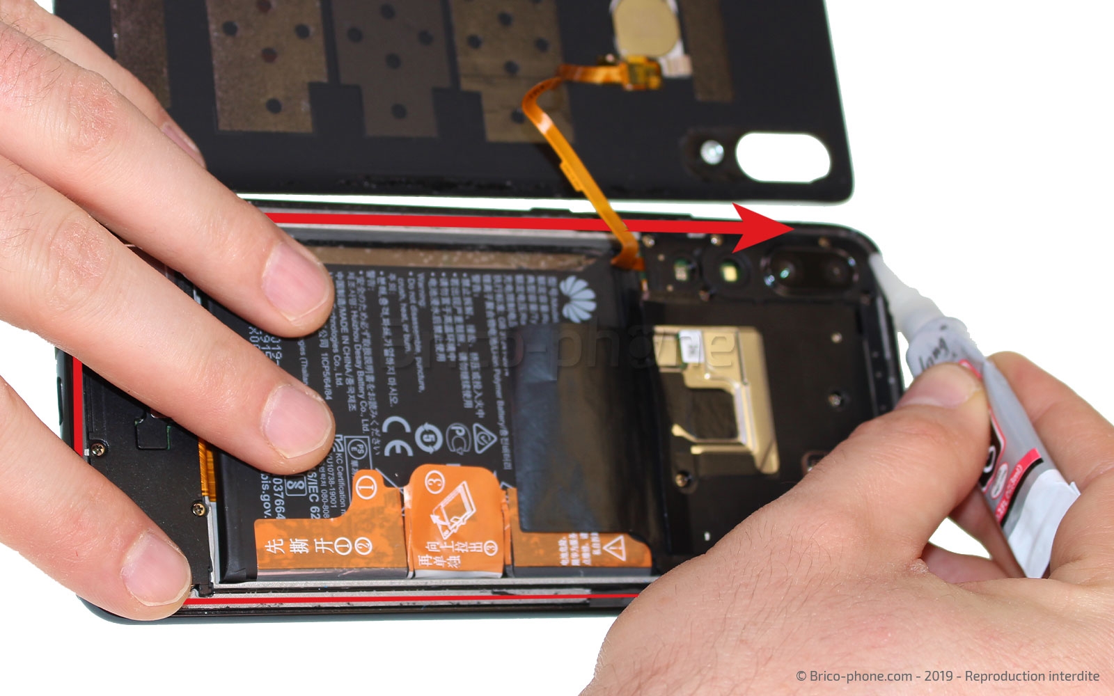 Changement du connecteur de charge sur P Smart Z photo 2