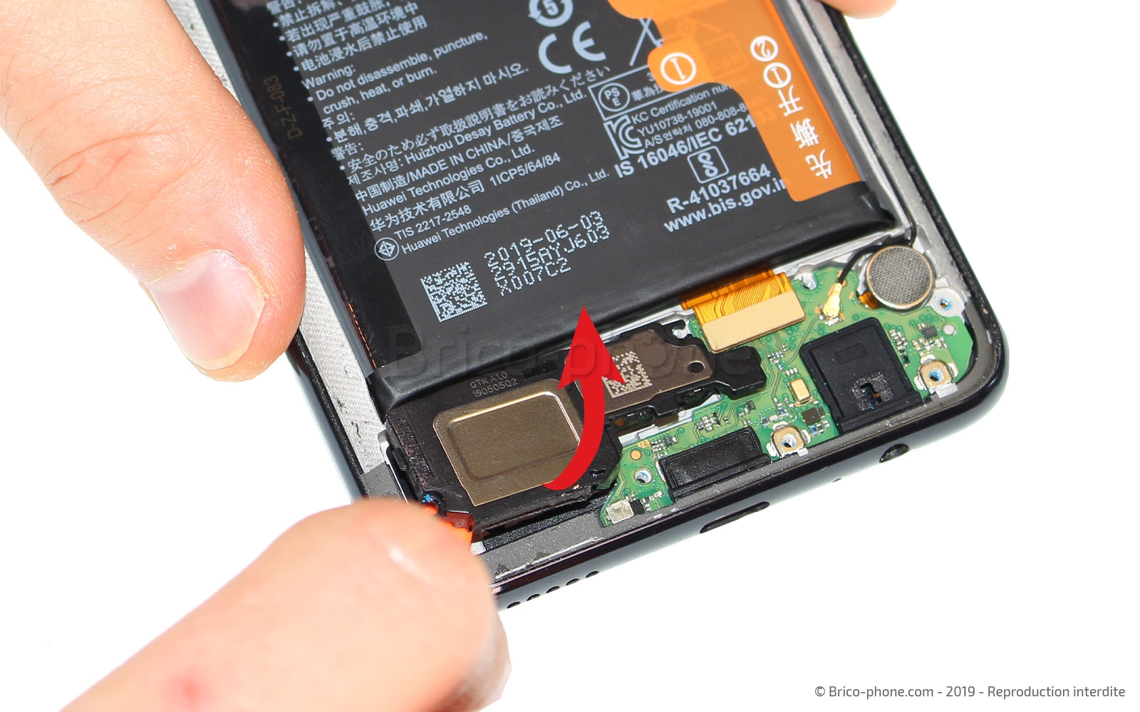 Changement du connecteur de charge sur P Smart Z photo 3