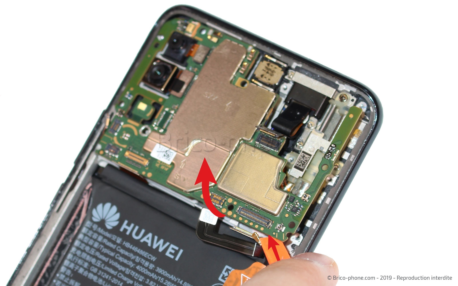 Changement du bloc écran complet avec batterie sur P Smart Z photo 1