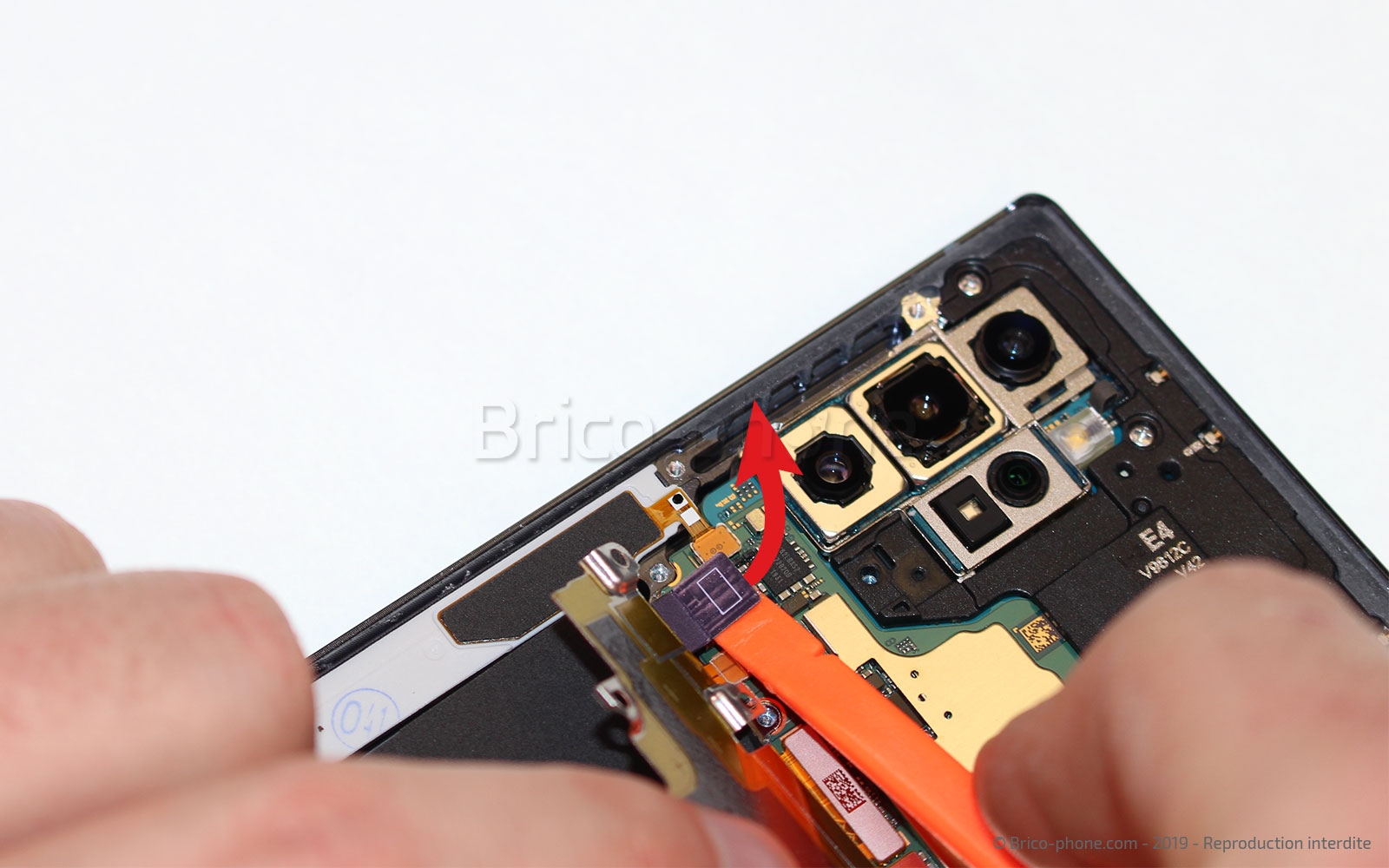 Changement du bloc écran pré-monté avec châssis sur Galaxy Note 10 Plus photo 2