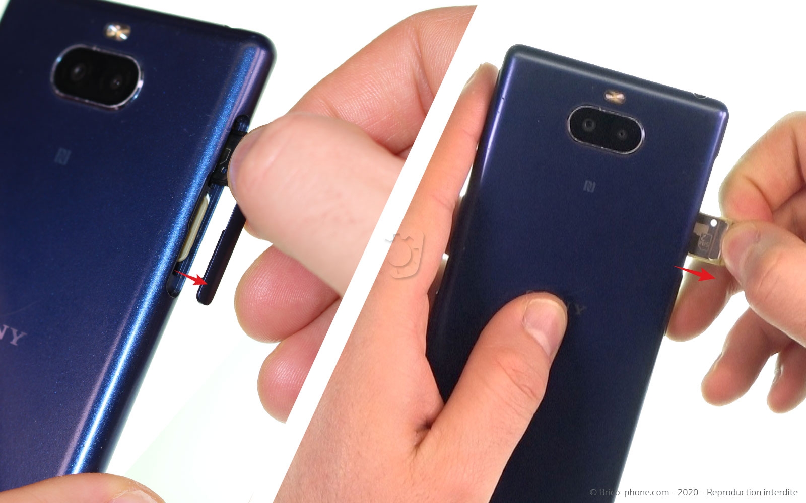 Changement de l'écran (Vitre+LCD) sur Xperia 10 photo 2