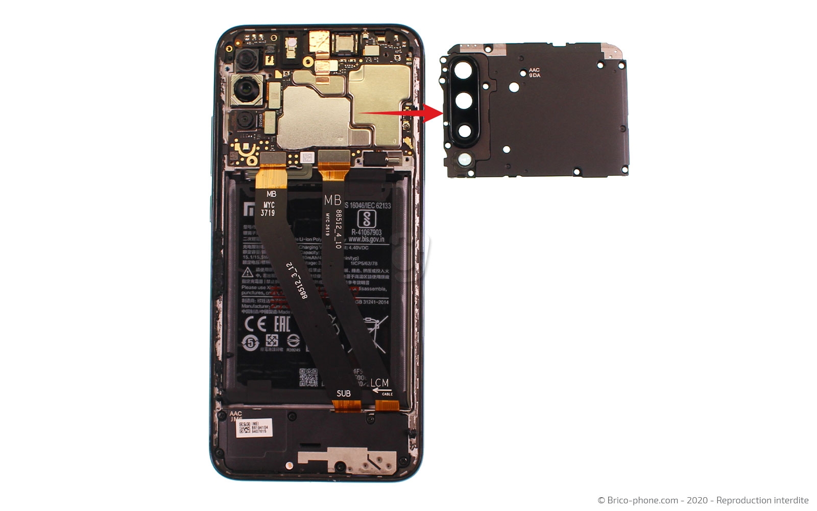 Démontage complet sur Mi A3 photo 4