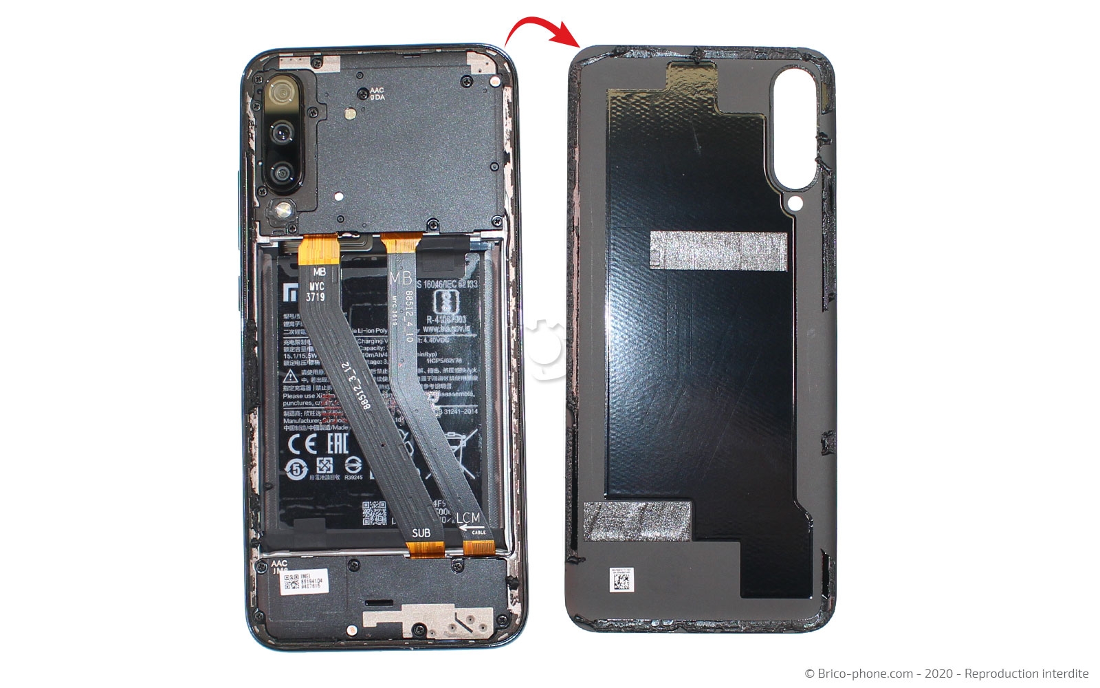 Démontage complet sur Mi A3 photo 4