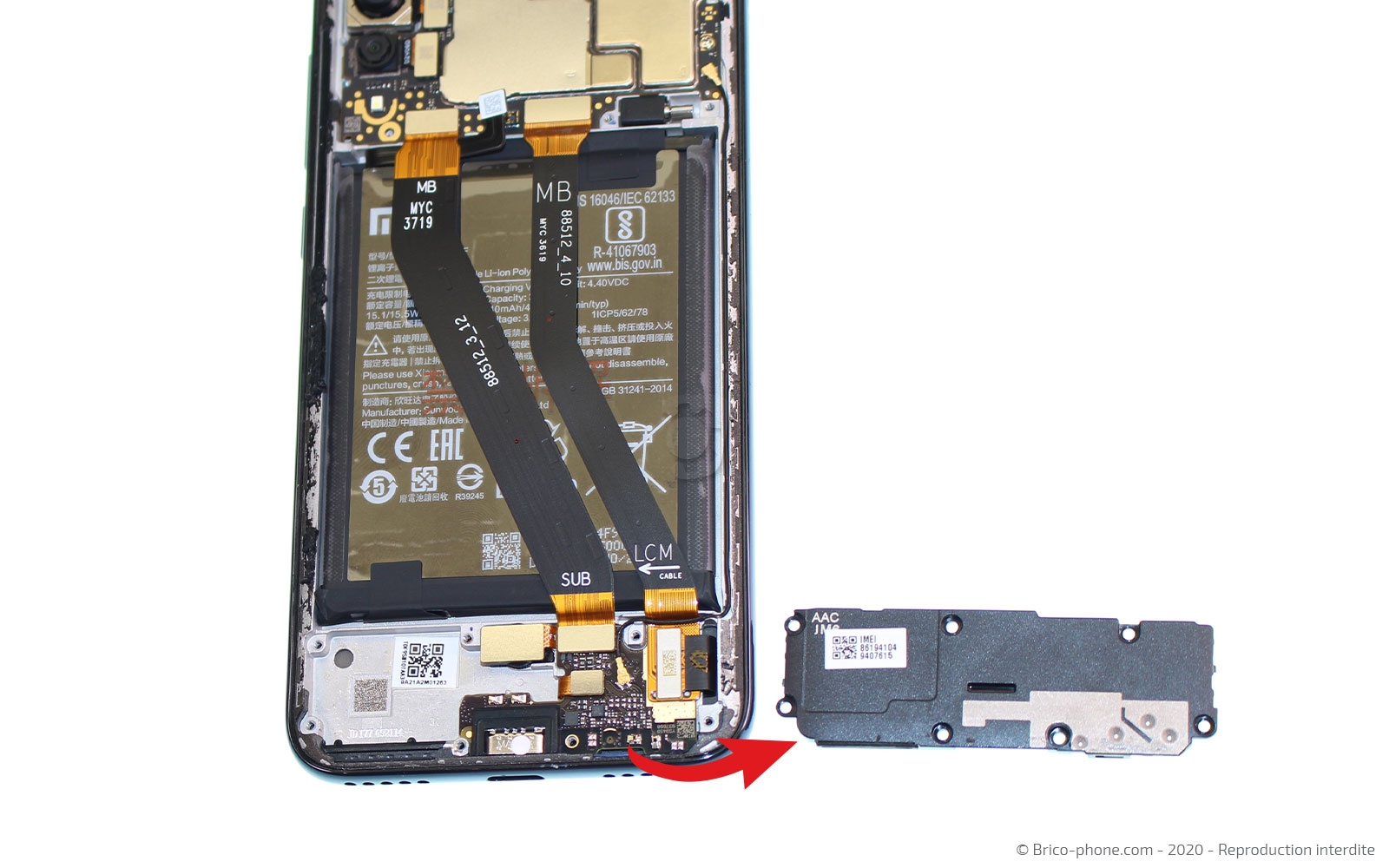 Démontage complet sur Mi A3 photo 3