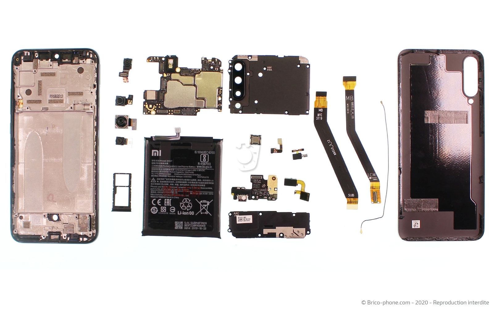 Démontage complet sur Mi A3 photo 1