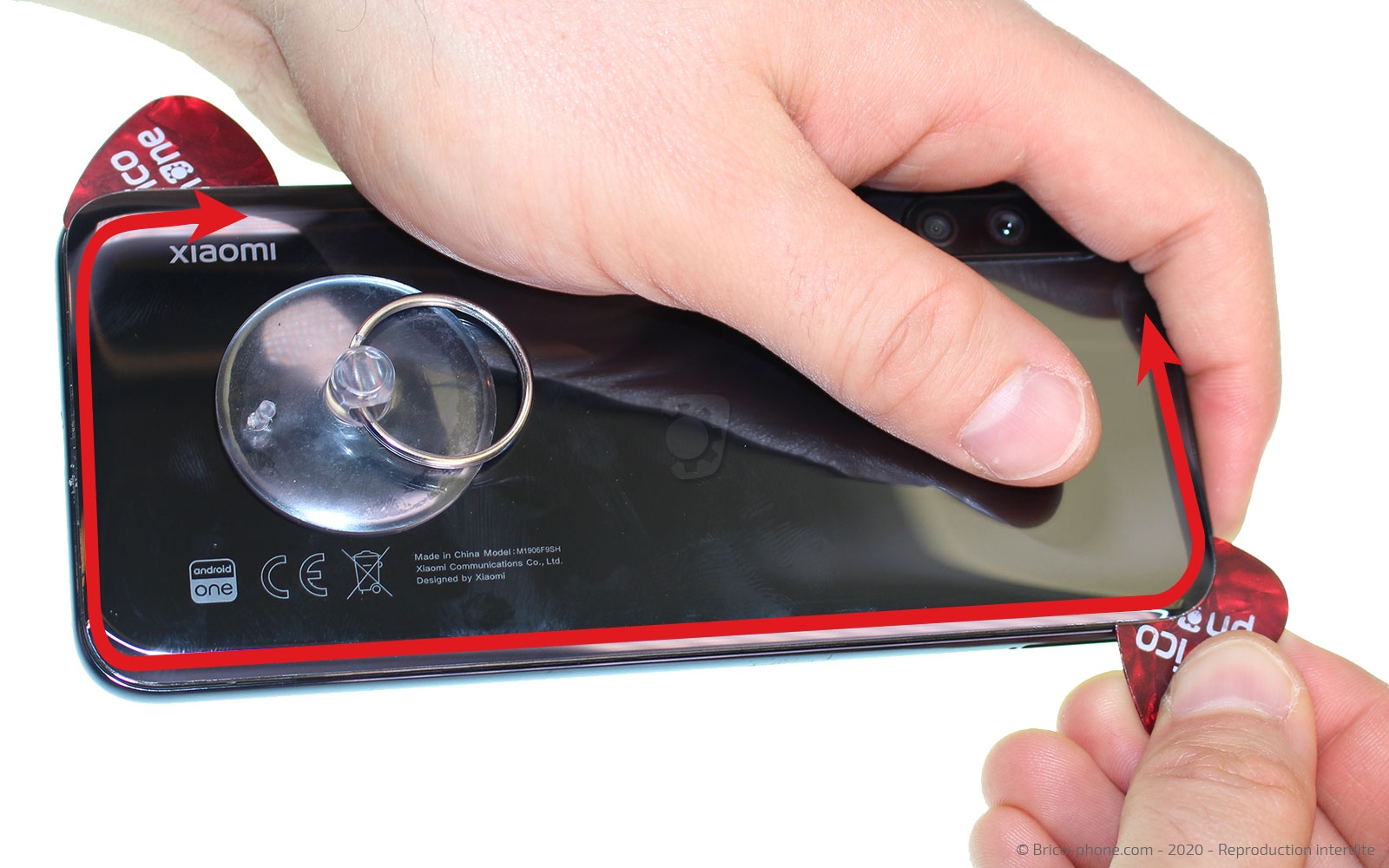 Changement du bloc écran avec châssis sur Mi A3 photo 3