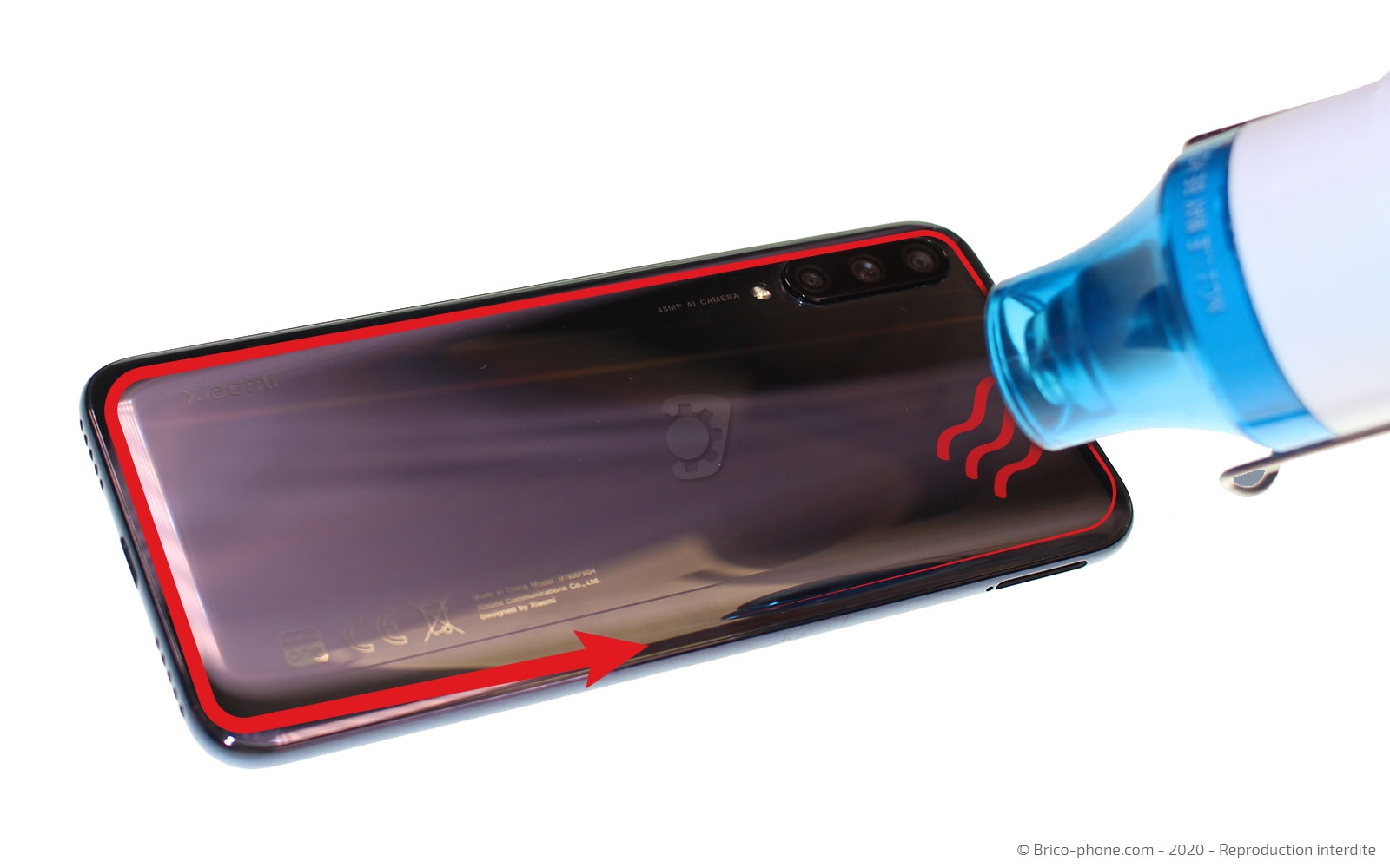 Changement de batterie sur Mi A3 photo 2