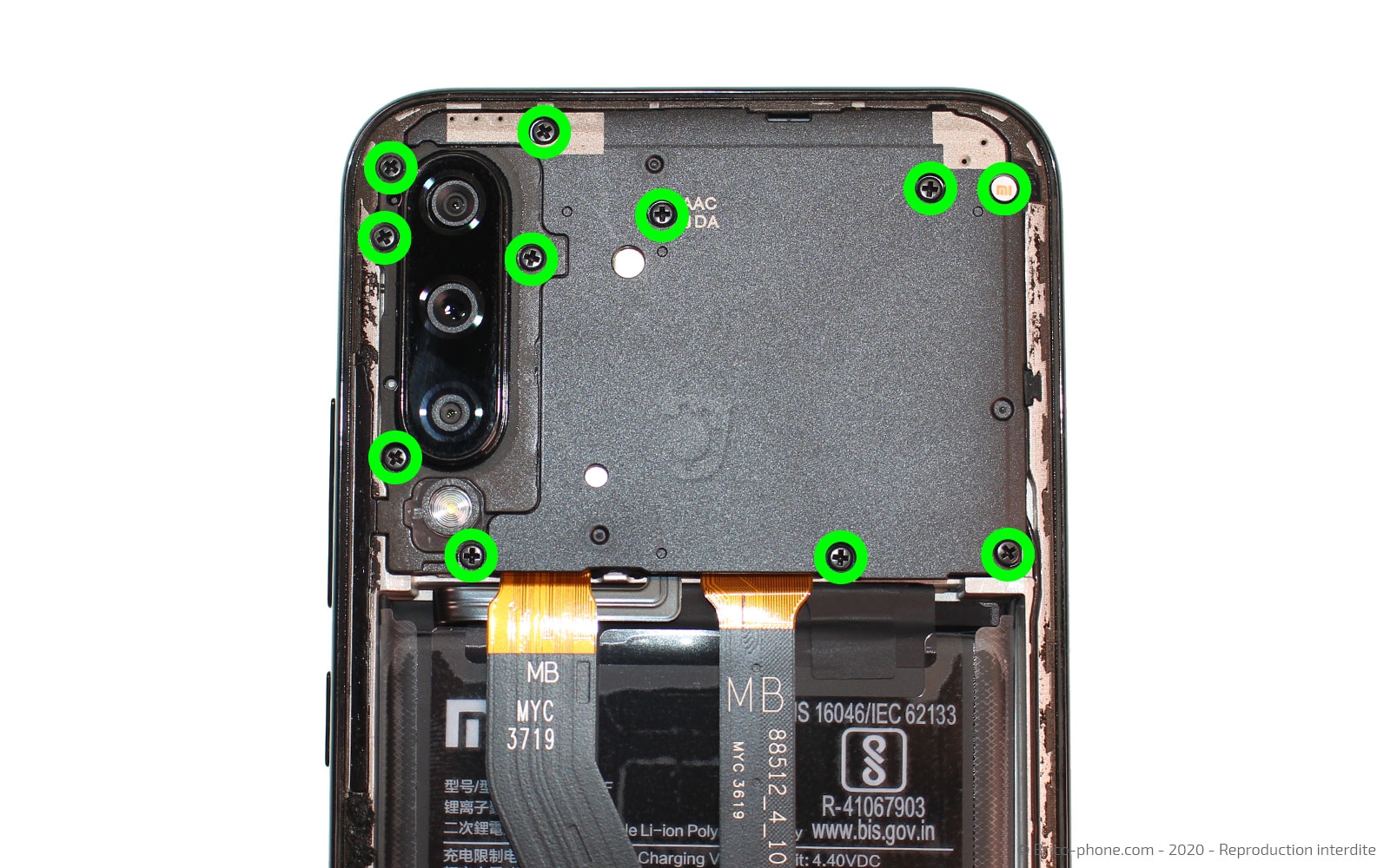 Changement de batterie sur Mi A3 photo 1