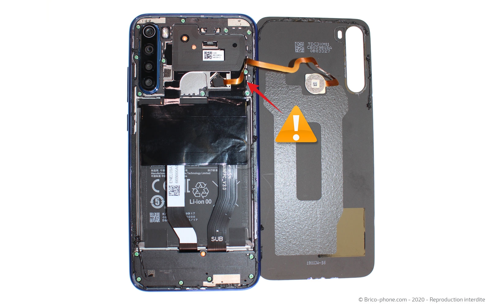 Démontage complet sur Redmi Note 8T photo 3