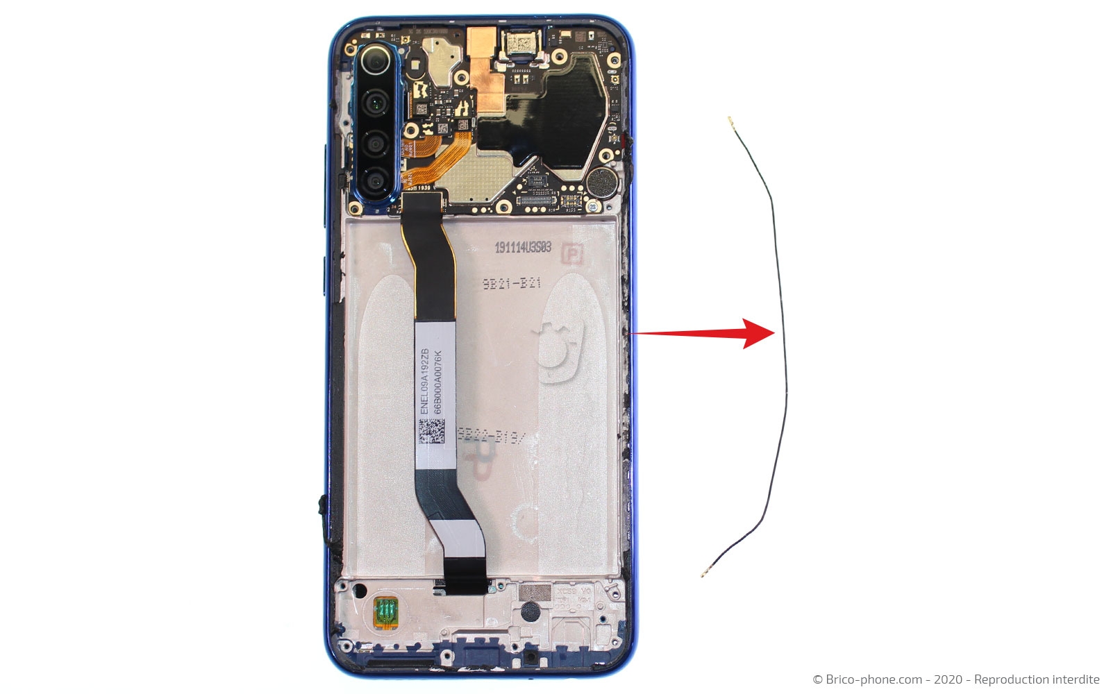 Démontage complet sur Redmi Note 8T photo 2