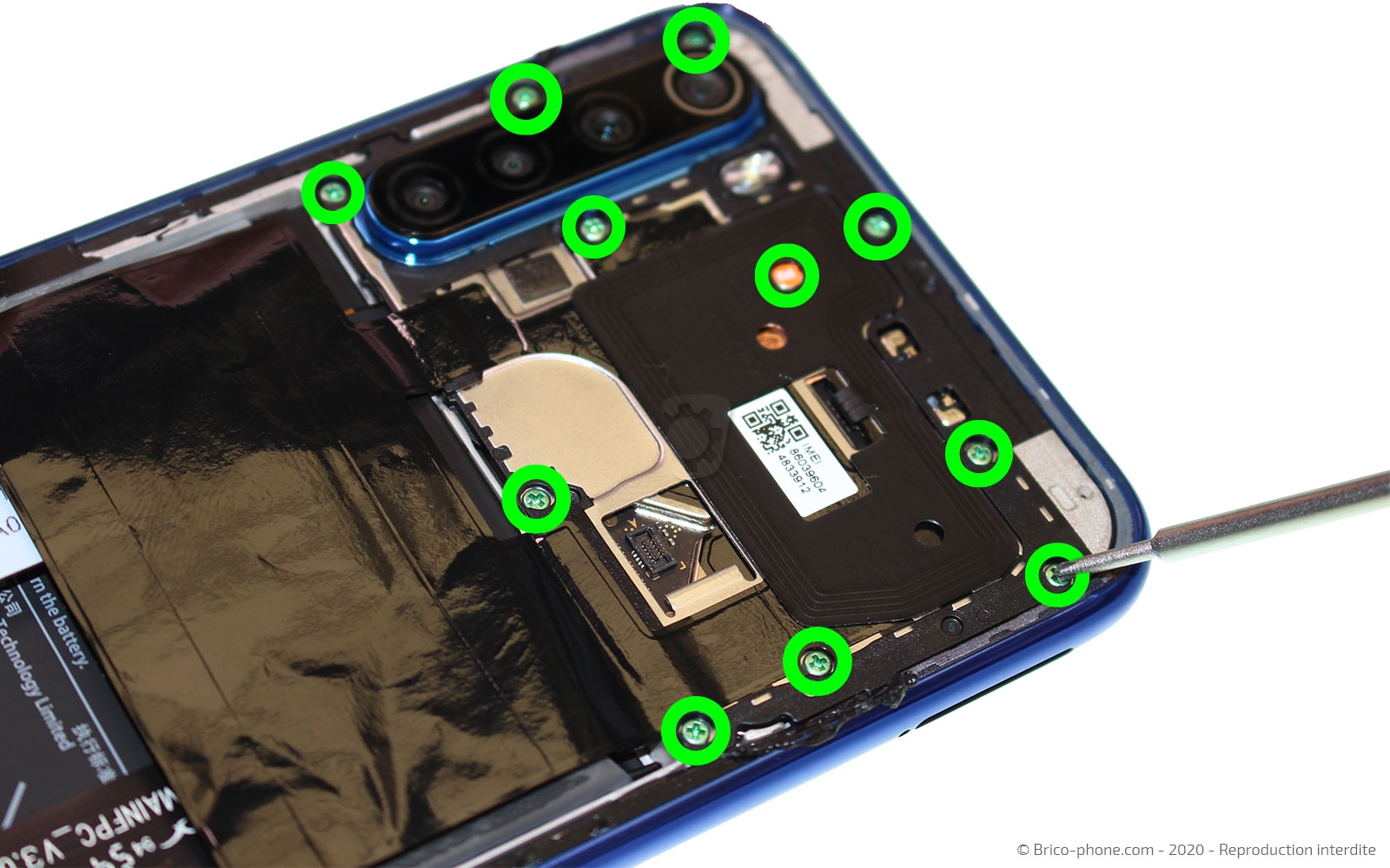 Démontage complet sur Redmi Note 8T photo 1