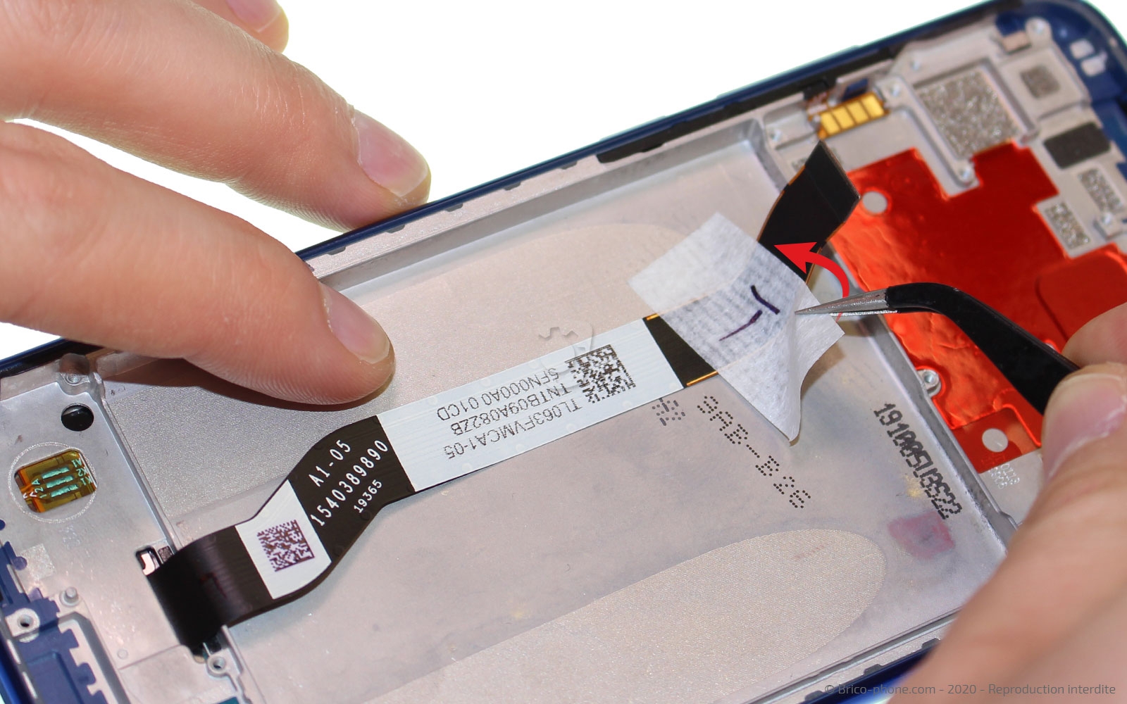 Changement du bloc écran sur châssis sur Redmi Note 8T photo 1